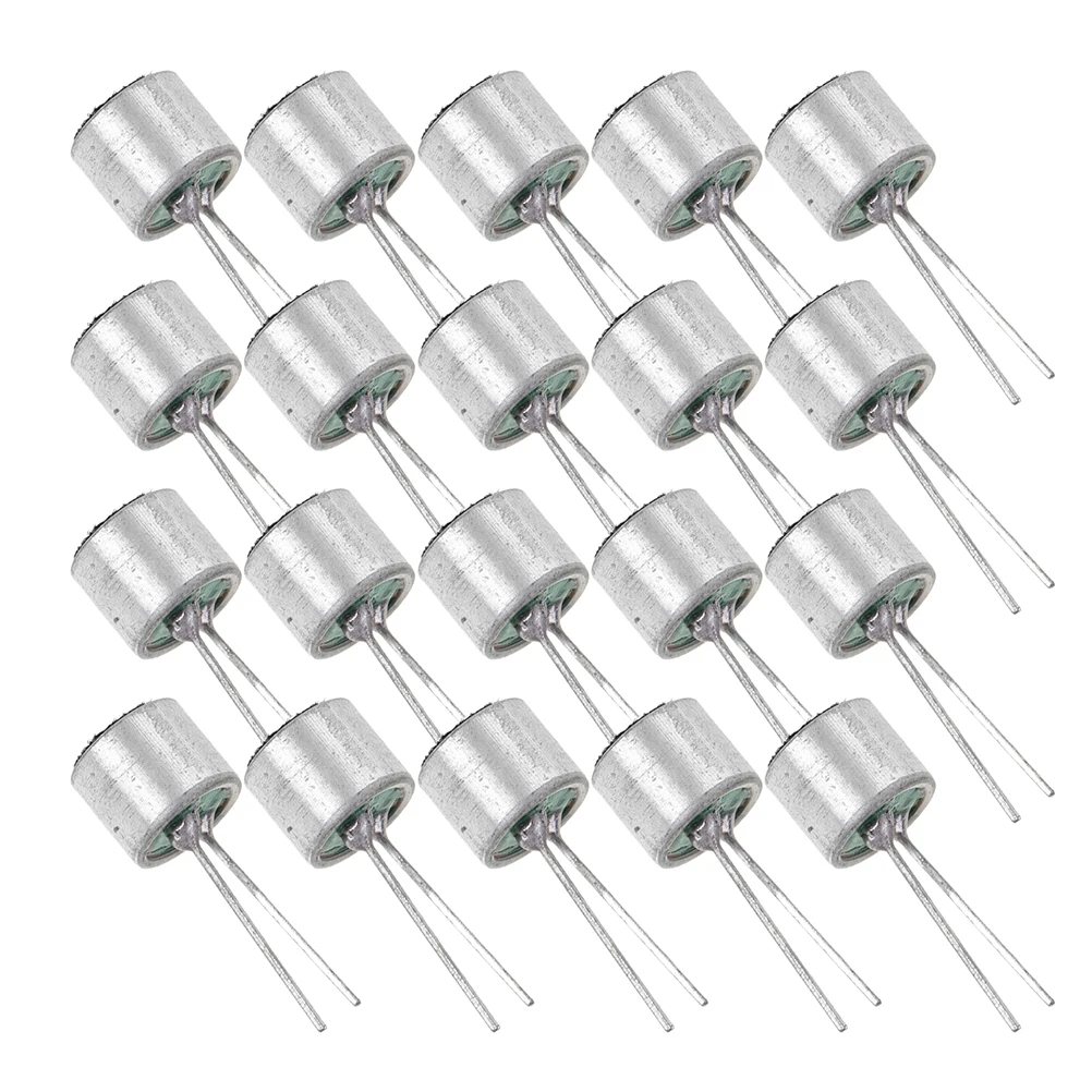 

30pcs Electret Condenser Microphone Pickup Inserts Pins Cylindrical For Audio Recording Live Streaming Video Conferencing Dj