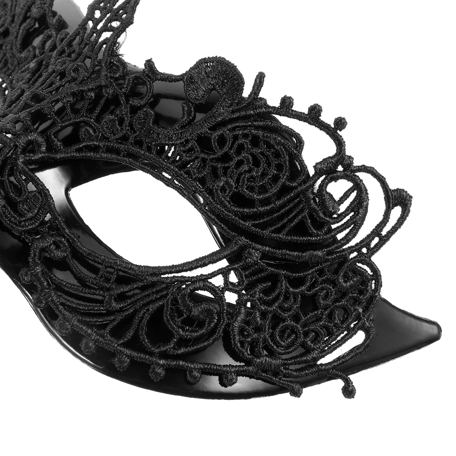 

European and American Hand Held Stick Mask Lovers Handheld Plastic for Masquerade Ball