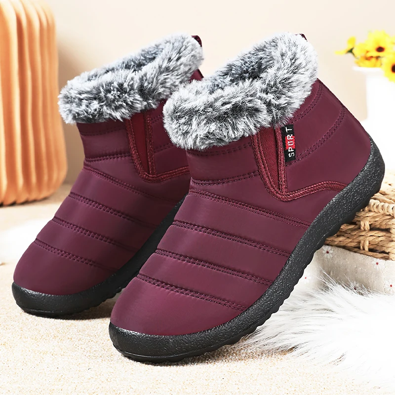 

YRZL Women Snow Boots Winter Thermal Waterproof Anti Slip Warm Comfort Outdoor Hiking Shoes Women 2025 New Outdoor Hiking Shoes