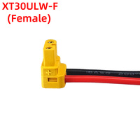Amass XT30 male/female connector, XT30ULW-F with 16AWG 18AWG extra soft silicone cable elbow battery charging cable for quadcopt
