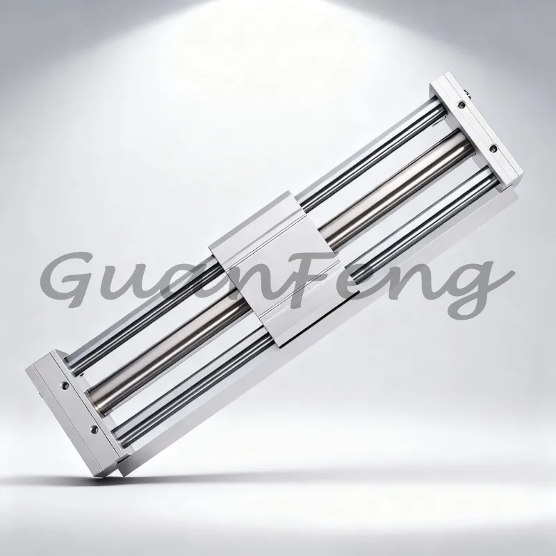 CY1S Magnetic Rodless Cylinder Pneumatic Sliding Table 10/15/20/25/32/40H 200‑600mm Stroke Air Cylinder