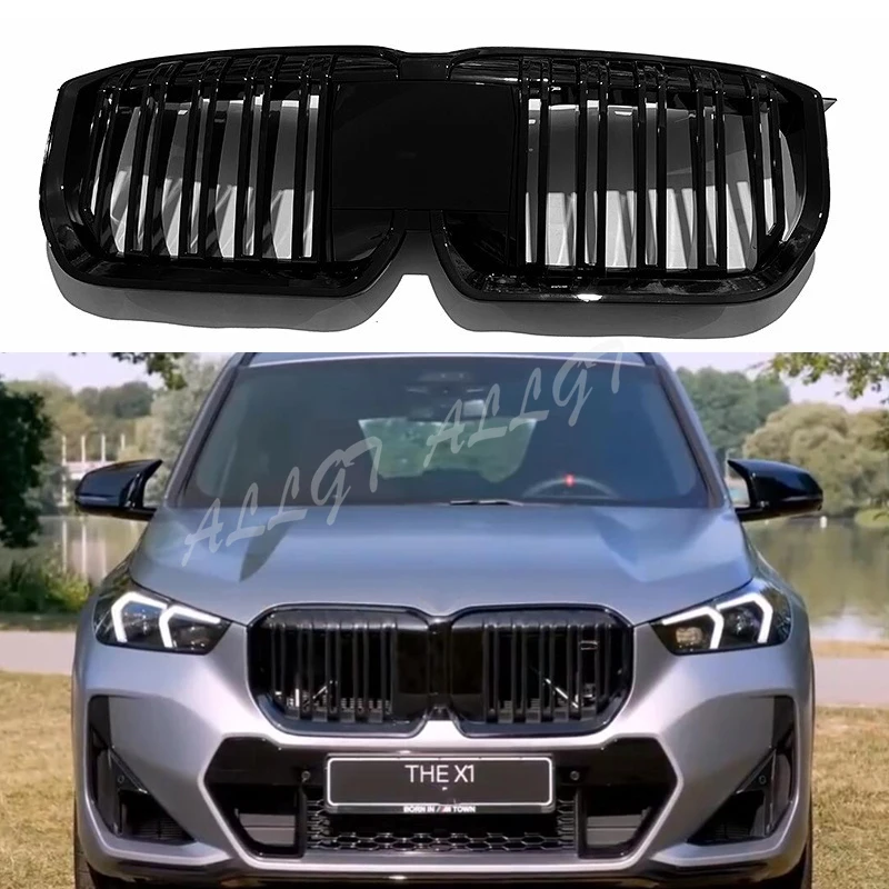 Front Bumper Bar Kidney Grille Double Line LCI Grill For BMW X1 U11 U12 xDrive18d 28i 23d M35i Sport 2022 2023+