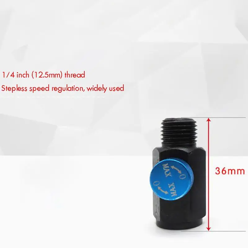 Pneumatic Tool Speed Control Switch G1/4 Thread /Japanese Connector, Adjustable Air Intake Switch Gas Regulating Valve клапан