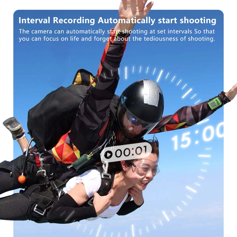 2.7K Wifi Action Camera Dash Action Moto 180Degree Rotation Wide Angle Small Motorcycle Cycling Video Bodycams for Cycling