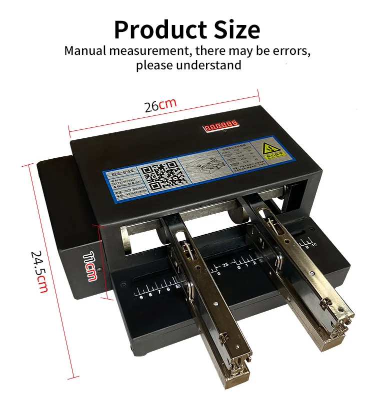 Intelligent Induction Electrical Stapler with Double Metal Heads Bookbinding Machine