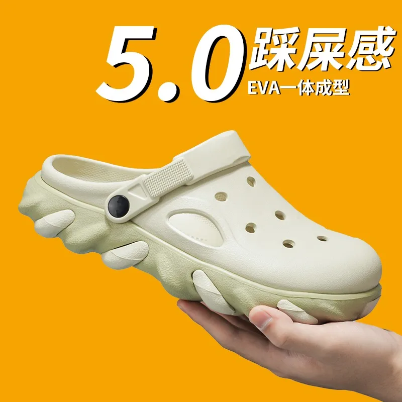 

Мужские летние уличные сандалии-сабо из ЭВА с толстой подошвой, нескользящие, устойчивые к запаху, для пляжа, 2026 год. Женские летние сандалии-слипоны.