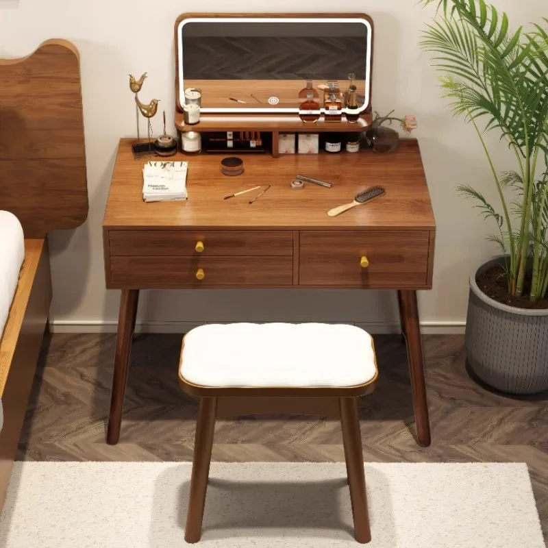 

Retro Chinese simple dresser bedroom simple small apartment master bedroom desk