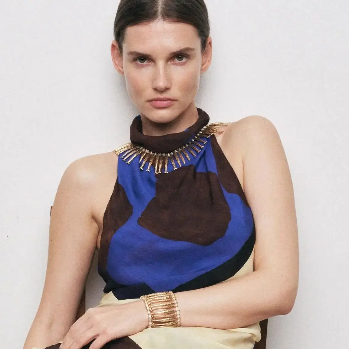 

Fashion new niche and personalized hand-made beaded alloy small fish necklace beach beach summer travel versatile accessories