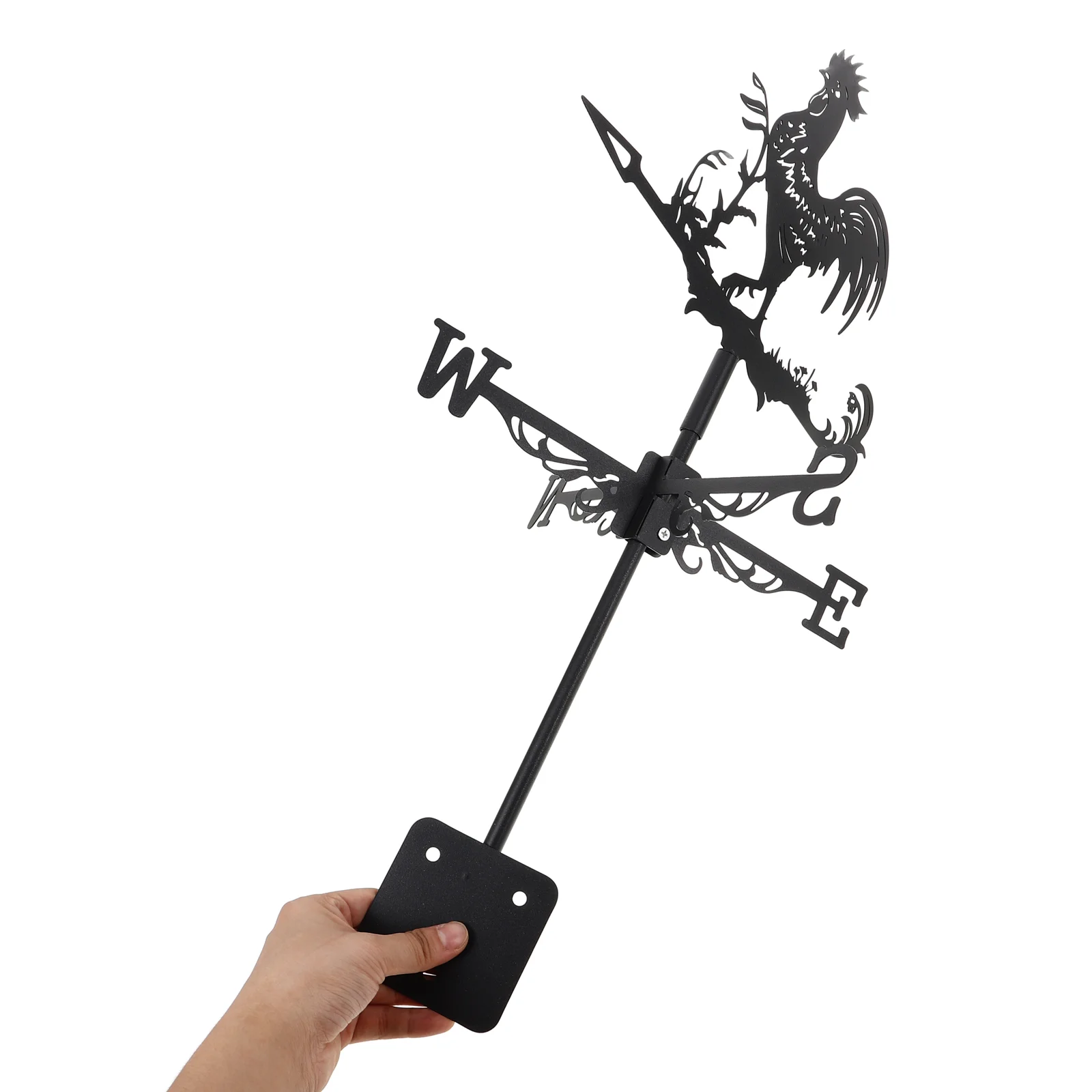 Roof Weather Vane Yard Decor Vanes for Sheds Weathervane Lawn Iron Wind Direction Indicator Ground Tractor