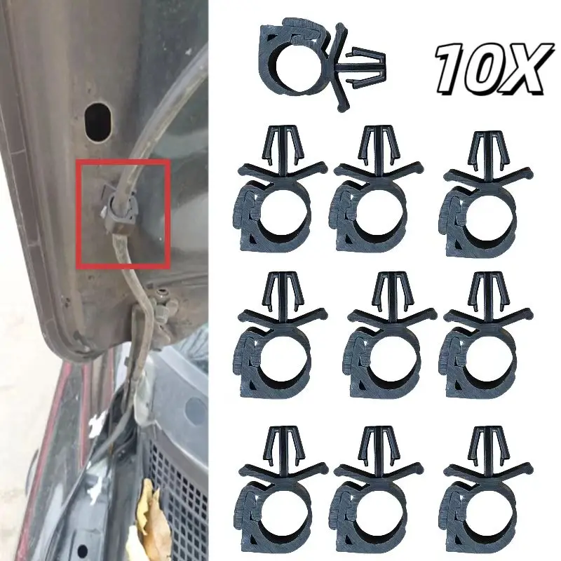 10PCS Car Wiring Harness Fastener Car Cable Fixed Buckle Clip Multifunction Cable Fixed Buckle Universal Car Accessories Tie