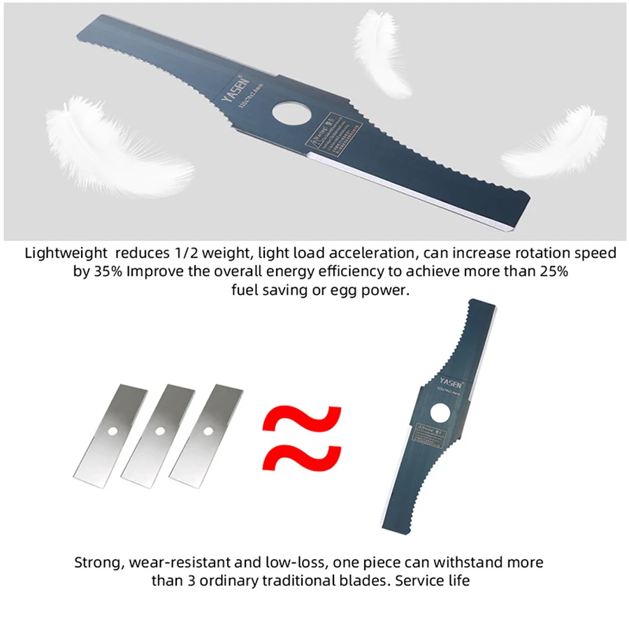 MICROGUO S 모델 잔디깎이, 톱니날 1인치, 정원 도구, 정원용 브러시 커터 잔디 다듬기 헤드
