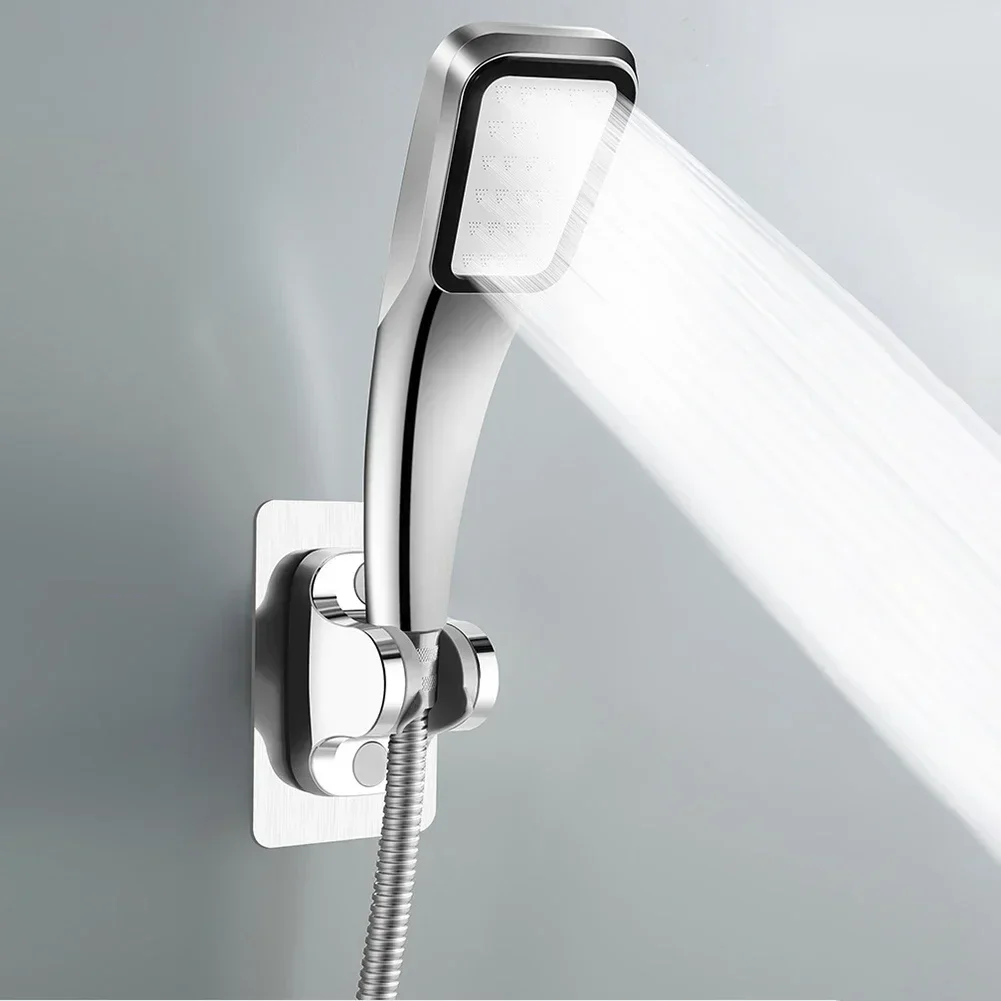 Self-adhesive Shower Head Holder Adjustable Punch Free Bathroom Bidet Shower Head Stand Bracket Wall Mounted Kitchen Accessories