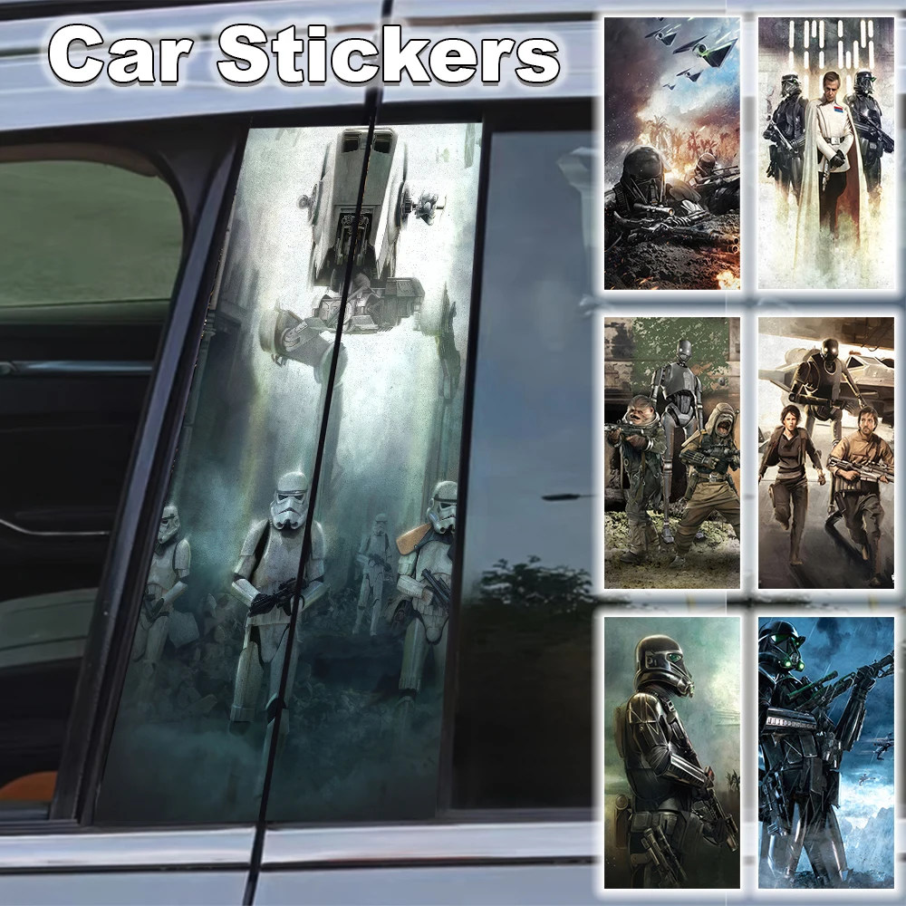 

Star Wars Car B Pillar Sticker Decal JDM Accessorie Waterproof Self-adhesive Poster Lightsaber Scratch Resistant Darth Vader