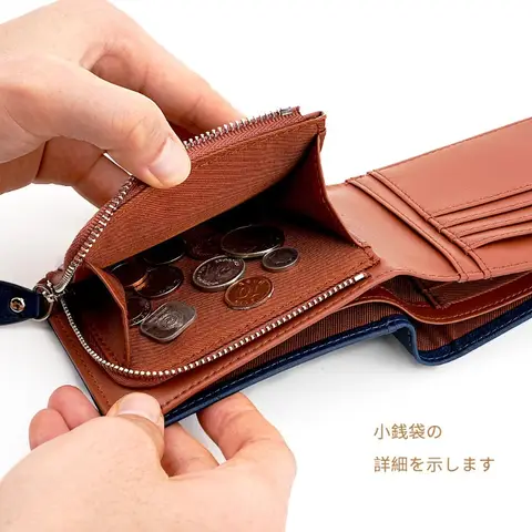 Portafoglio da uomo in vera pelle Nuovi portafogli portamonete corti da uomo di fascia alta giapponese con slot multi-carta