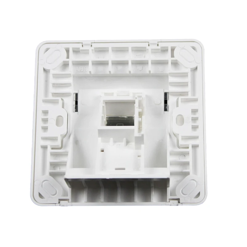 One Gang GB Angled Wall Faceplate 1 Port Slant Face Panel Outlet Socket In White For UK RJ45 HDMI USB Network SC Slot Plug