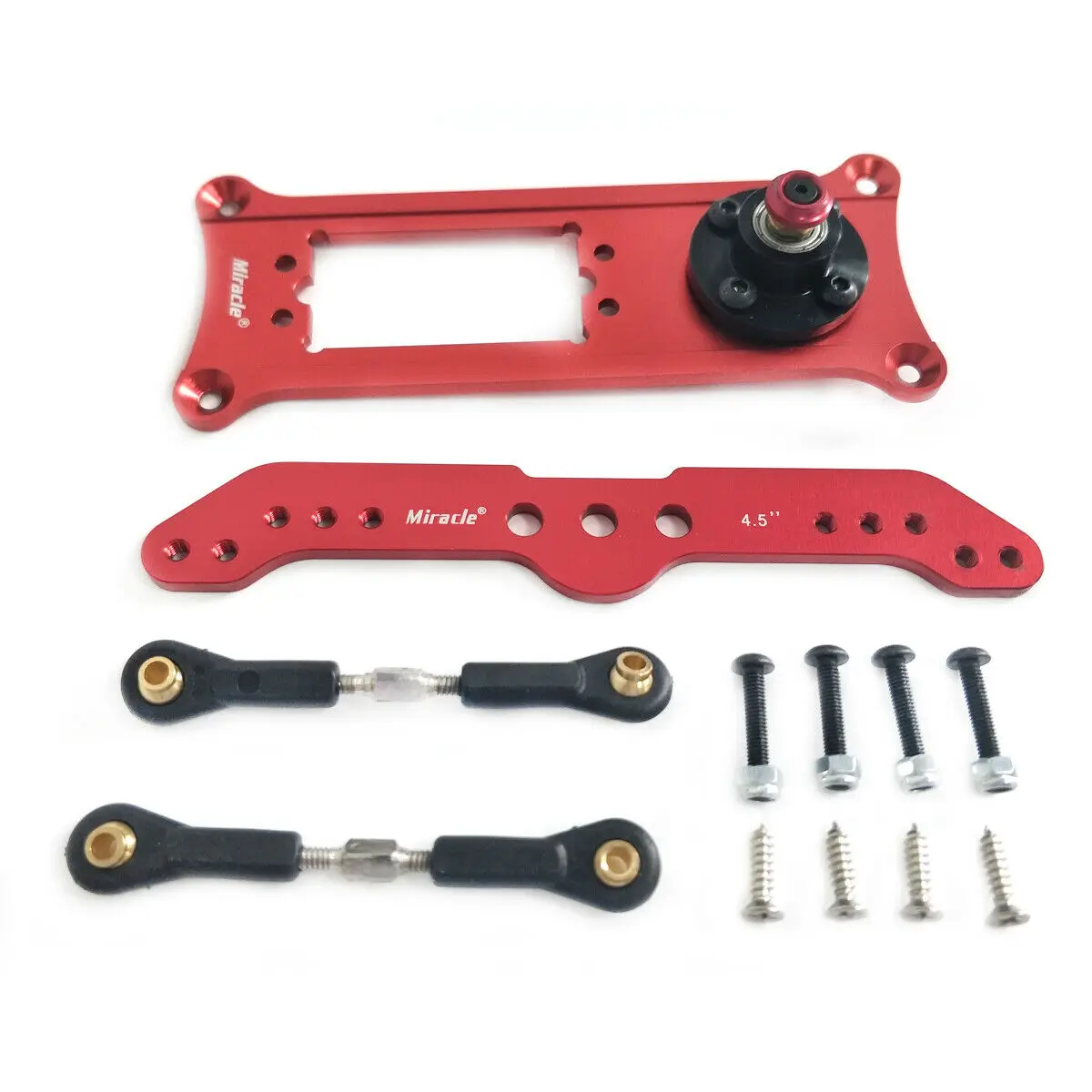 

1Set 3.5/4/4.5/5 inch Rudder Tray with CNC Anodized Rudder Arm KIT for RC Servo