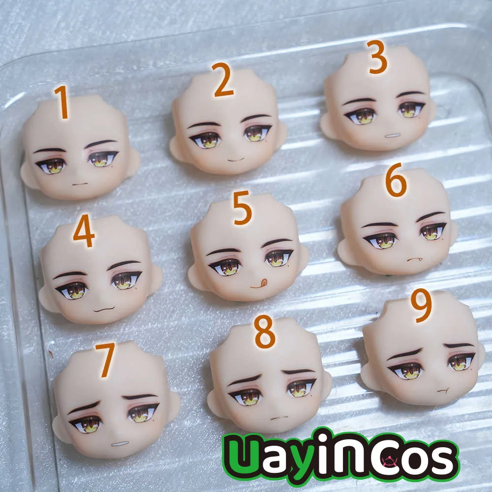 Honkai: Star Rail Jing Yuan Ob11 Faceplates GSC Handmade Water Sticker Face Doll Accessories Game Props Anime Figure Toy Kids