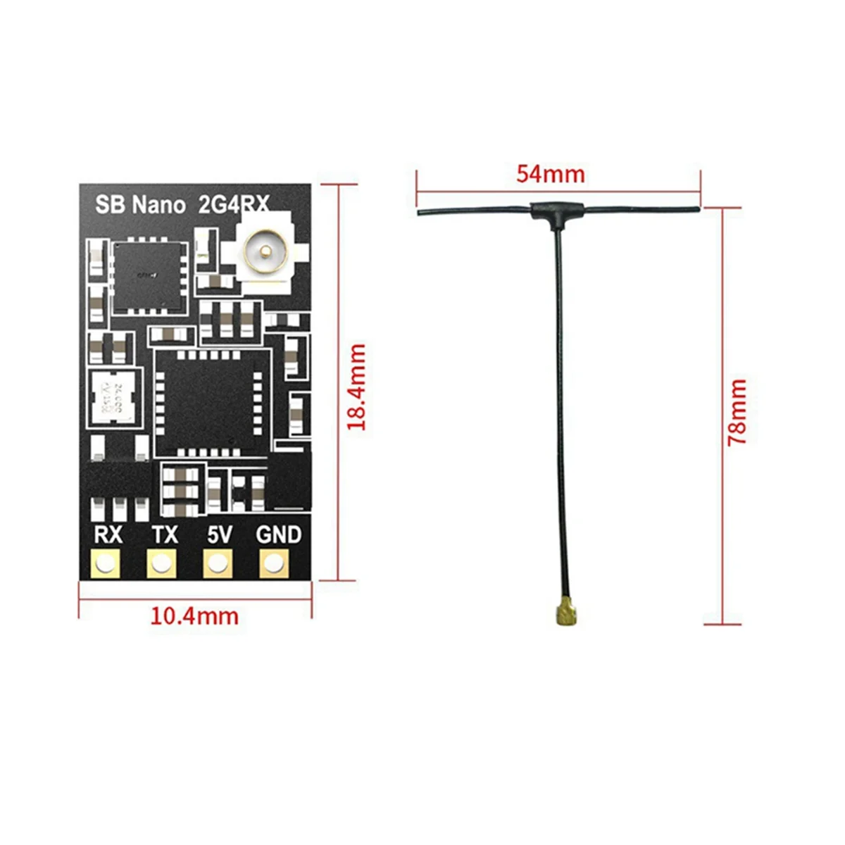 Dla SpeedyBee Nano 2.4G ELRS RX ExpressLRS odbiornik dla FPV Freestyle dalekiego zasięgu drony DIY części BH