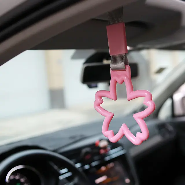 1PcColorful TsurikawaRing Heart JDM Train Bus Handle Hand Strap Styling Drift Charm Strap Drift Car Warning Car Tow Strap