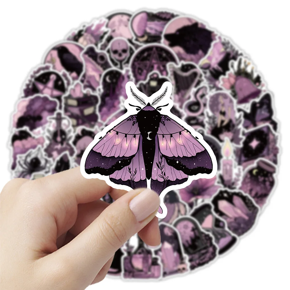 10/30/50 قطعة الكرتون القوطية الأسود الوردي الساحرة ملصق حقيبة سكرابوكينغ الهاتف المحمول القرطاسية لعبة طفل ملصق #5