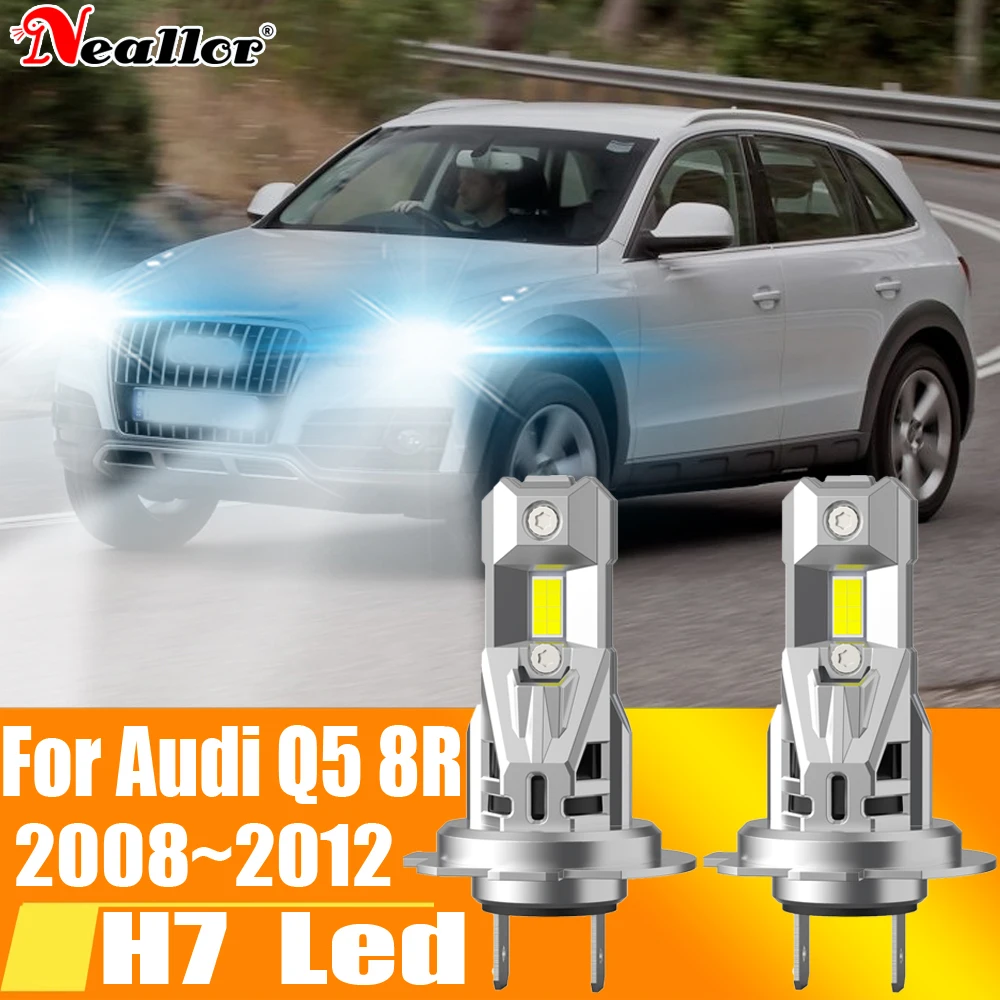 

2 шт., Автомобильные светодиодные лампы H7 Canbus H18 6000K 12 В 55 Вт для Audi Q5 8R 2008 ~ 2012