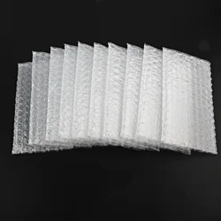 20PCS 9x17CM White Bubble Wrap Packing Bag Bubbles Bag Double Film Cushioning Shockproof Packaging Bags Bubble Film Packing Bag