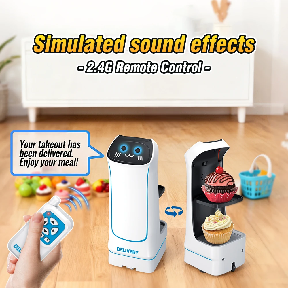 Rc Food Delivery Robot Electri - огляд і ціна Food Snacks Game