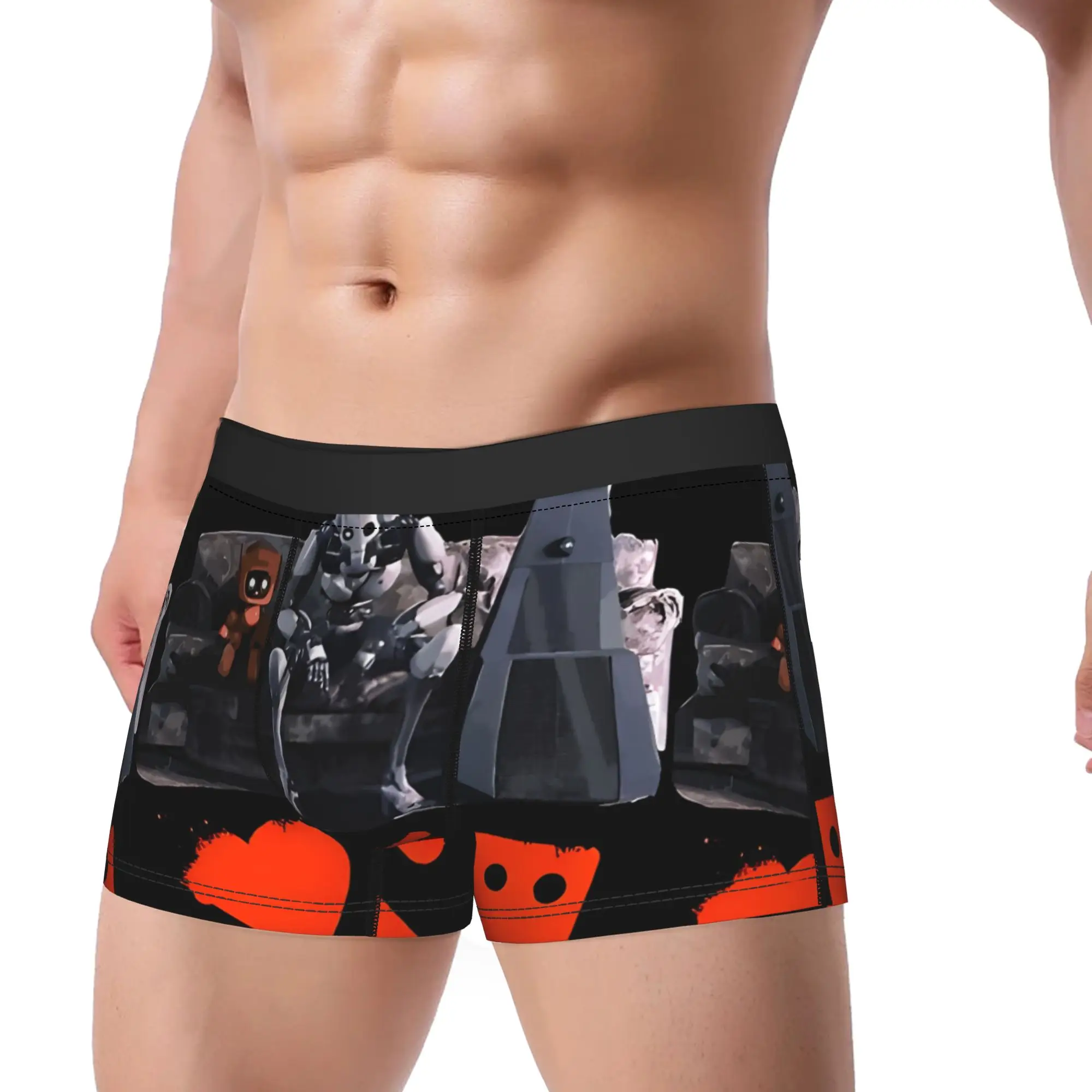 lLove Death And Robots4 lLove Death and Robots Underpants Homme Panties Man Underwear Ventilate Shorts Boxer Briefs