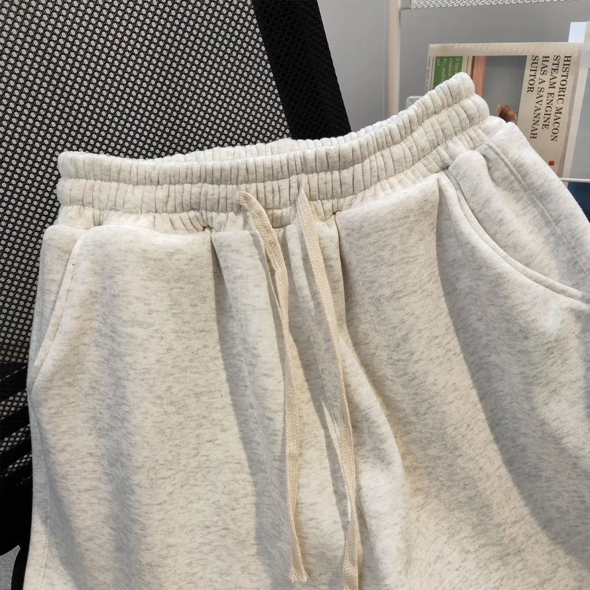 2024 nuova estate pantaloncini larghi dritti comodi da donna Casual in cotone elastico in vita pantaloni a gamba larga allacciatura abbigliamento donna