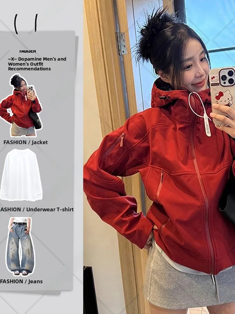 Outdoor Soft ell Jaet Men's Women's Autumn Climbing Windproof Waterproof Hiking Jaet ell Clothing Straight Leg pe view 2