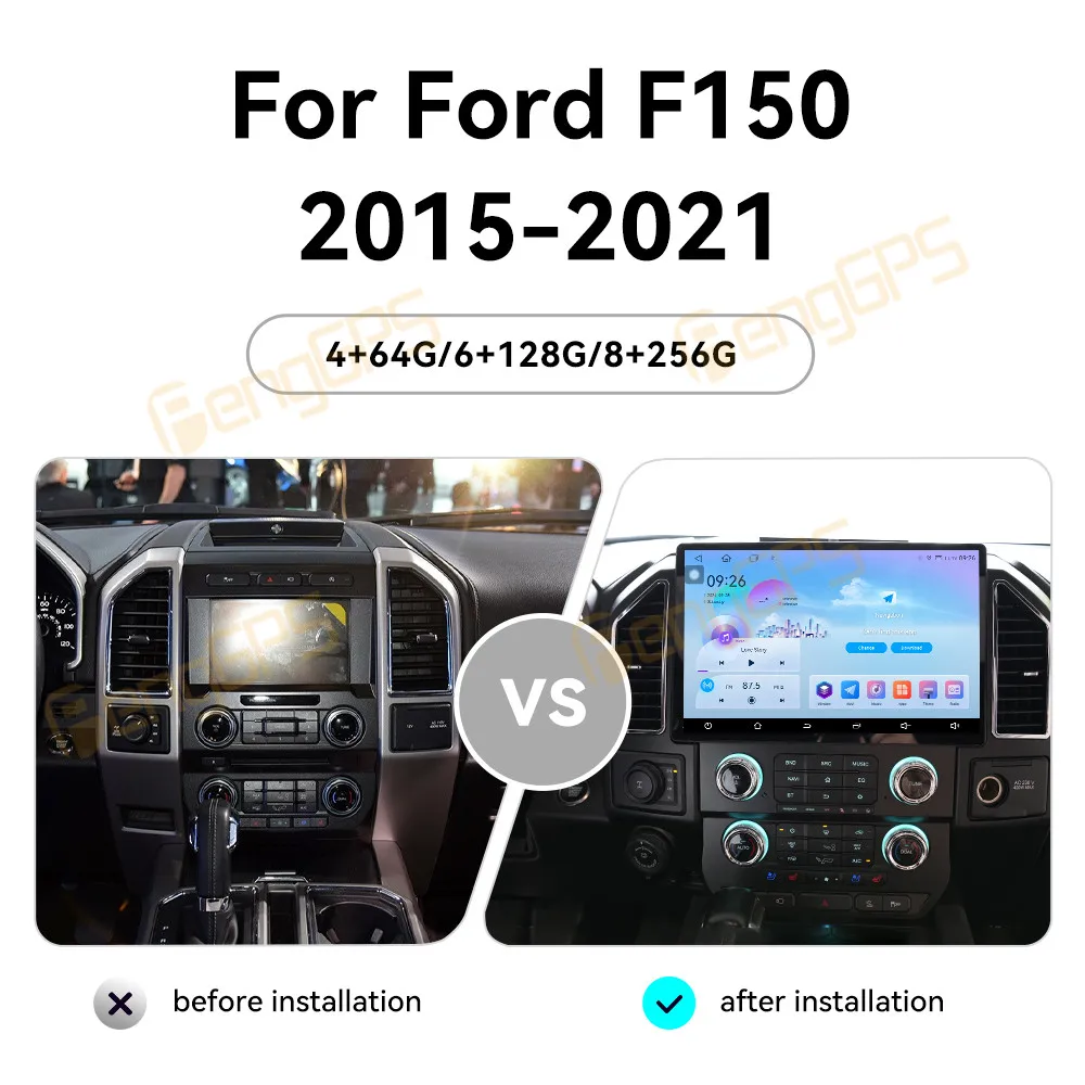 

13 "Android 13 автомобильный радиоприемник мультимедийный плеер для Ford F150 2015-2021 GPS-навигация авто стерео видео Carplay 4G WIFI головное устройство DSP