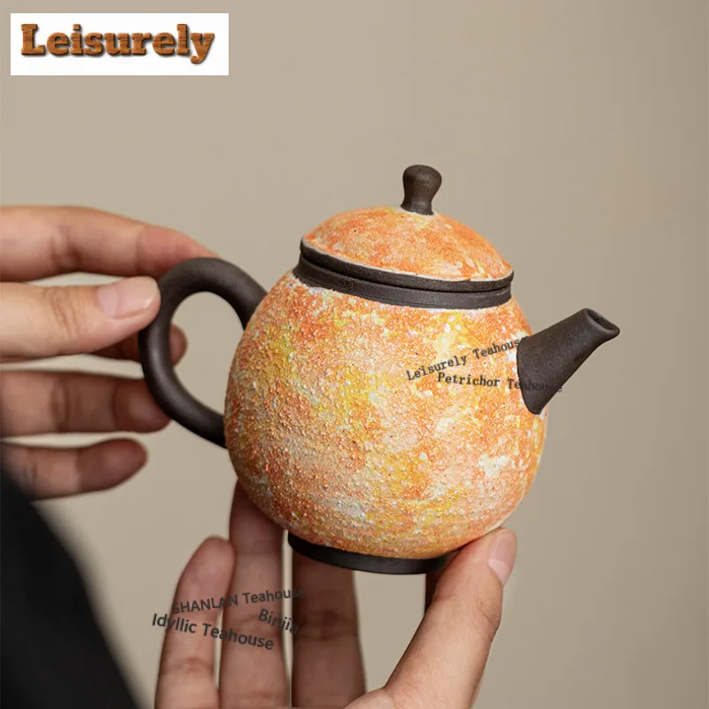 

185ML Mineral Rocks Dragon Egg Teapot Aesthetic Tea Infuser Pot Tea Maker Kettle With Ball Hole Oolong Tea For Tea Supplies Gift
