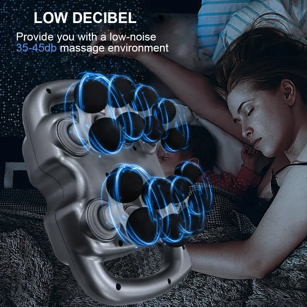 

High‑Power High‑Frequency 16‑Head Fascia Gun, Professional Deep Tissue Percussion Massager Ideal for Full‑Body Muscle Relaxation