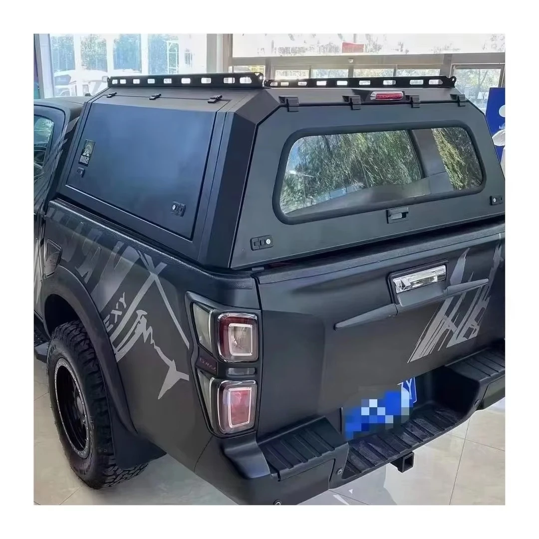 

ISUZU DMAX Chevy Colorado Aluminum Black Cover Pickup Truck Canopy Hard Shape Hardtop with Locking & Waterproof Function