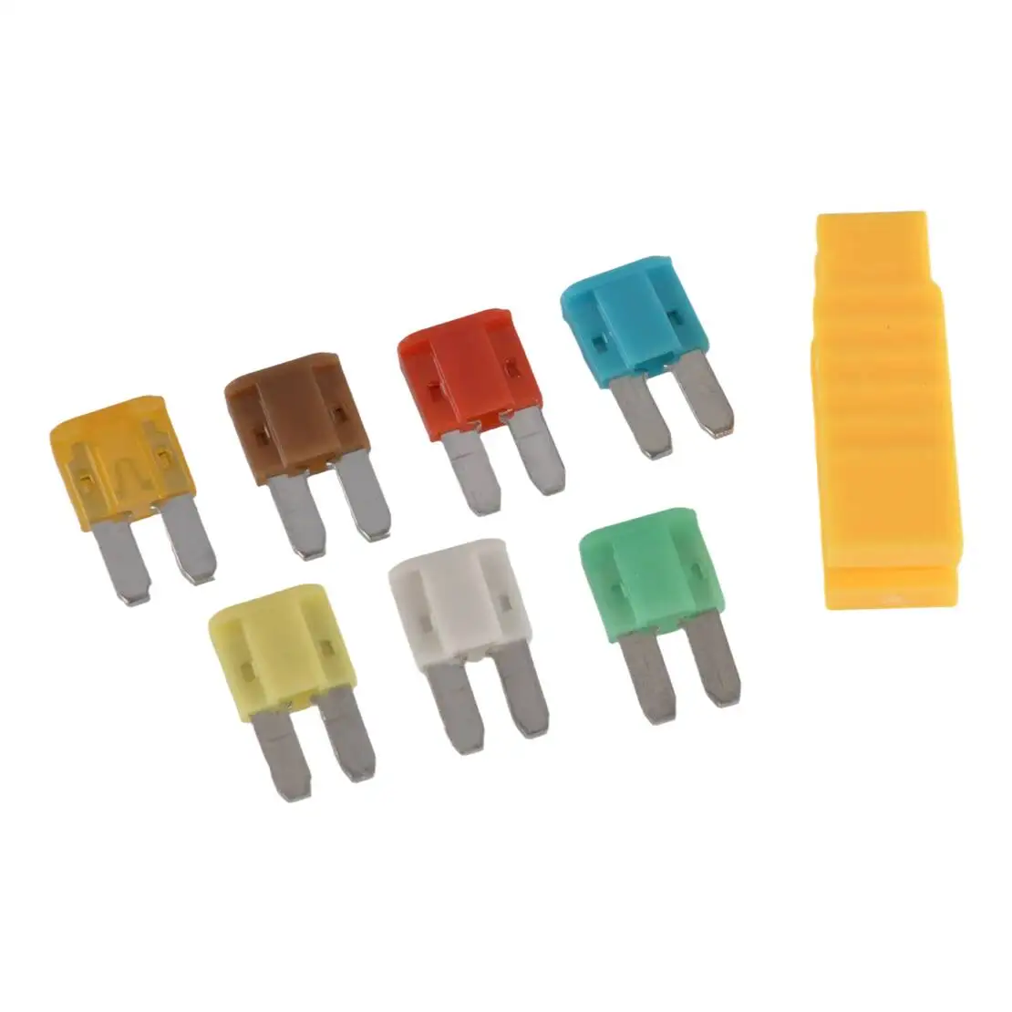 50Pcs Car Truck Assorted Micro 2 Blade Fuses 5A 7.5A 10A 15A 20A 25A 30A Fuse Assortment Kit 12V-32V