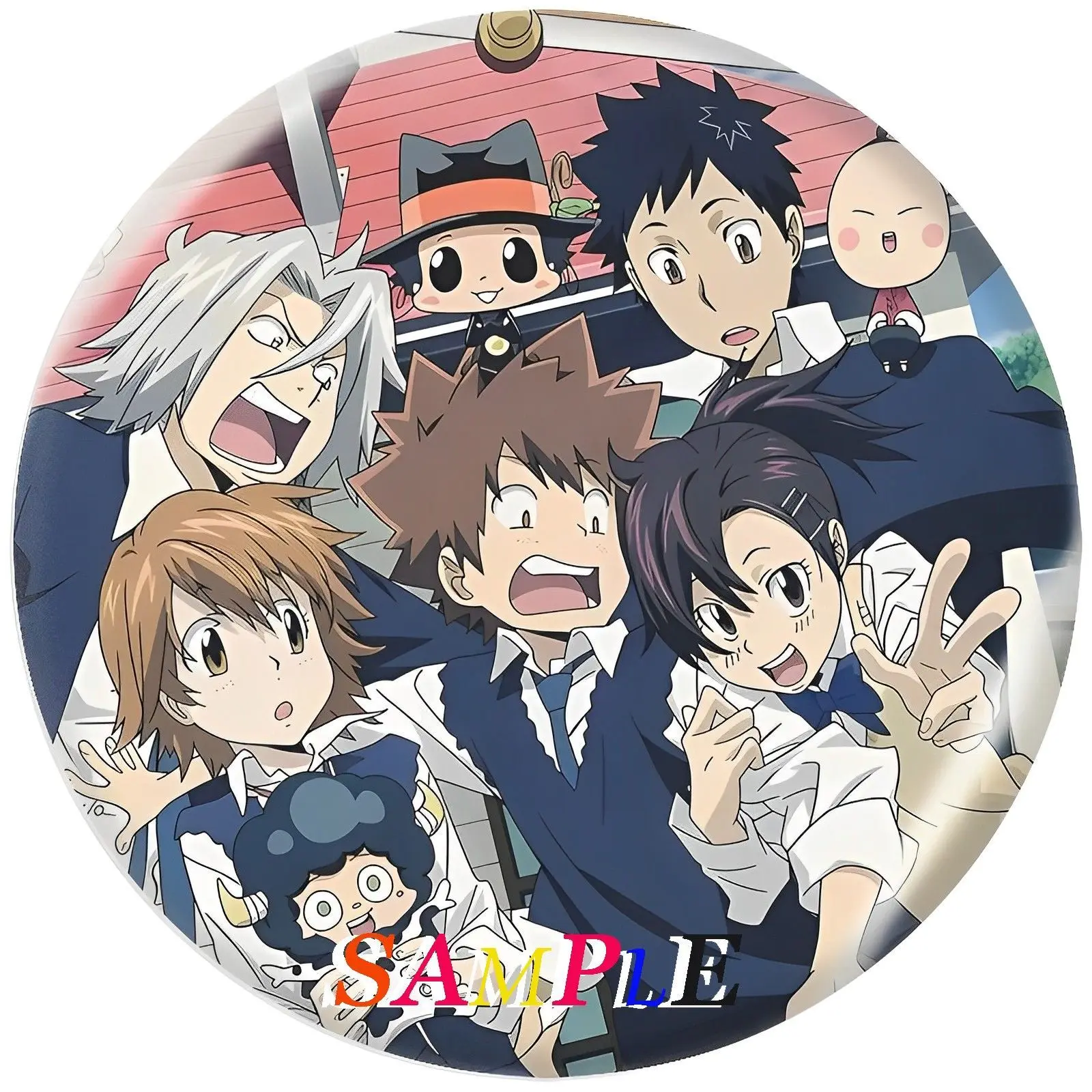 

HITMAN REBORN! Badge Gokudera Hayato Reborn Anime Peripherals Cute Cartoon Pattern Tinplate Brooch Backpack Decoration New