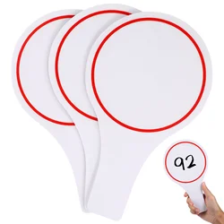 3 Pcs Score Board Erasable White Boards Whiteboard Answer Paddle Handheld Number Child