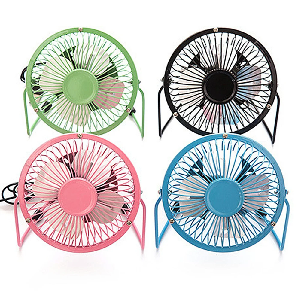 

4'' Usb Floor Quiet Table Portable Adjustable Metal Stand Cooling Desk Fan For Dorm Office Home Use Quiet Floor Fan