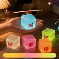 HOT Schylling Needoh Nice Cube Squishy Stress Toy Glow In The Dark Slow Rebound Sensory Glitter Pressure Relief For Adults Gifts 5