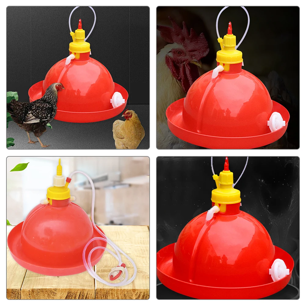 

Automatic Water Feeder Chick Waterer Chicken Poultry Bucket Fill Kit Random Color Tube Suitable Chickens Ducks Geese Pigeons