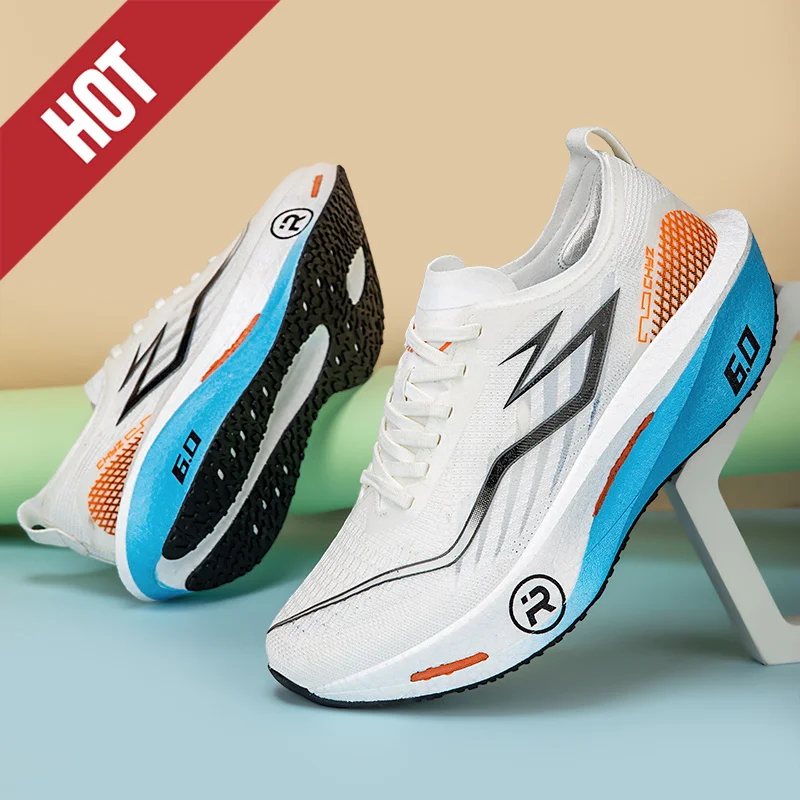 Running Shoes Carbon Board Profession Marathon Men Sports Breathable Lightweight Women's Comfortable Athletic Nonskid Sneakers image 4