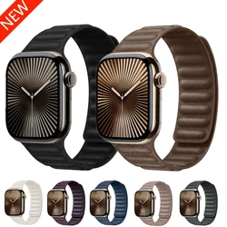 FineWoven Strap For Apple Watch Band 49mm 44mm 46mm 45mm 41 42mm Original Magnetic Bracelet iWatch Series 10 9 SE 8 7 6 5 Ultra2