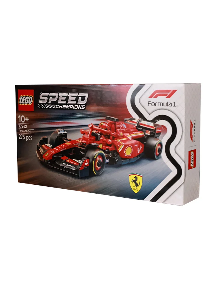 ليغو 77242 فيراري Sf-24 F1 Racing 2025 لعبة بناء تعليمية جديدة للأطفال مكعبات بناء