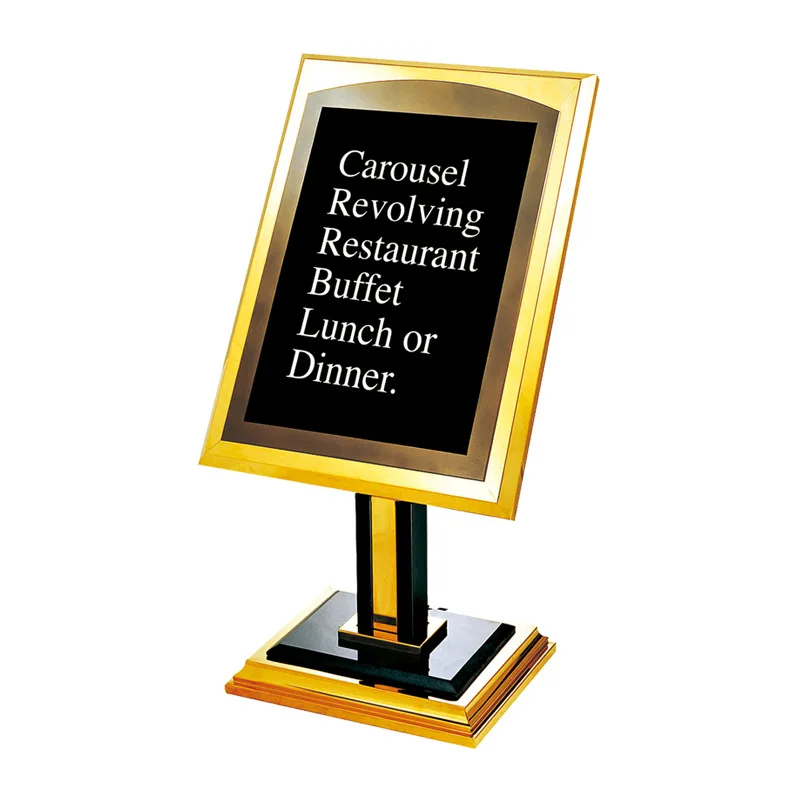 Big Regal Signs Billboard Hotel Lobby Water Signs Welcome Signs Vertical Guide Titanium