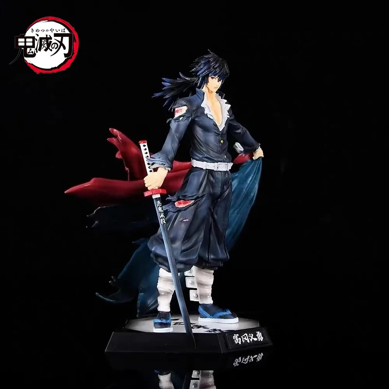 Anime Tomioka Giyuu Figures Demon Slayer Action Figure With Shirt Nine Pillars Of Resonance Series 4th Water Pillar Pvc Toy Gift