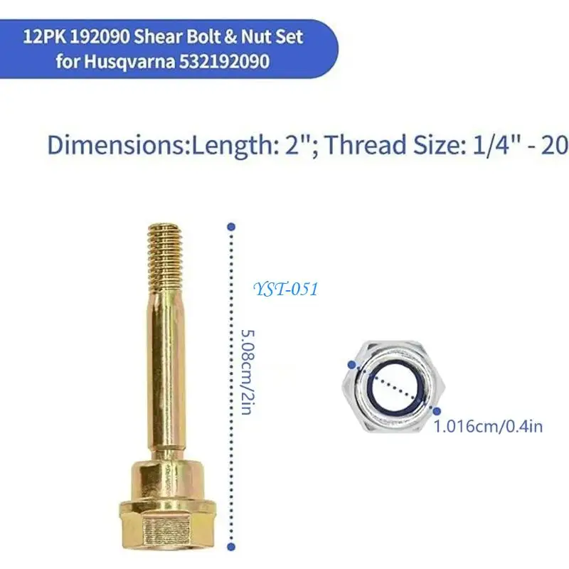 E15A 5Pieces Quality Shear Pins Replacement for PP1130 PP524 PP5524 PP8527 PP927