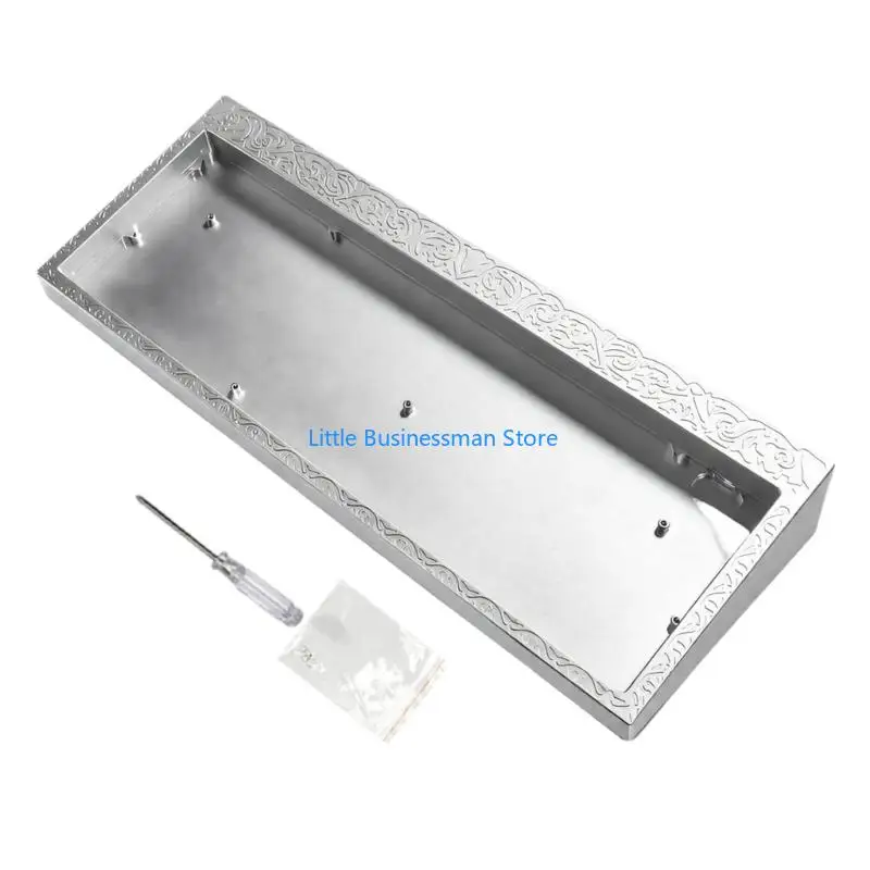 Kompaktes Tastaturgehäuse mit Metallgehäuse, erhöhtem Randdetail und Montagepfosten für die mechanische Tastatur EV63 GH60 M76A – Detail 4