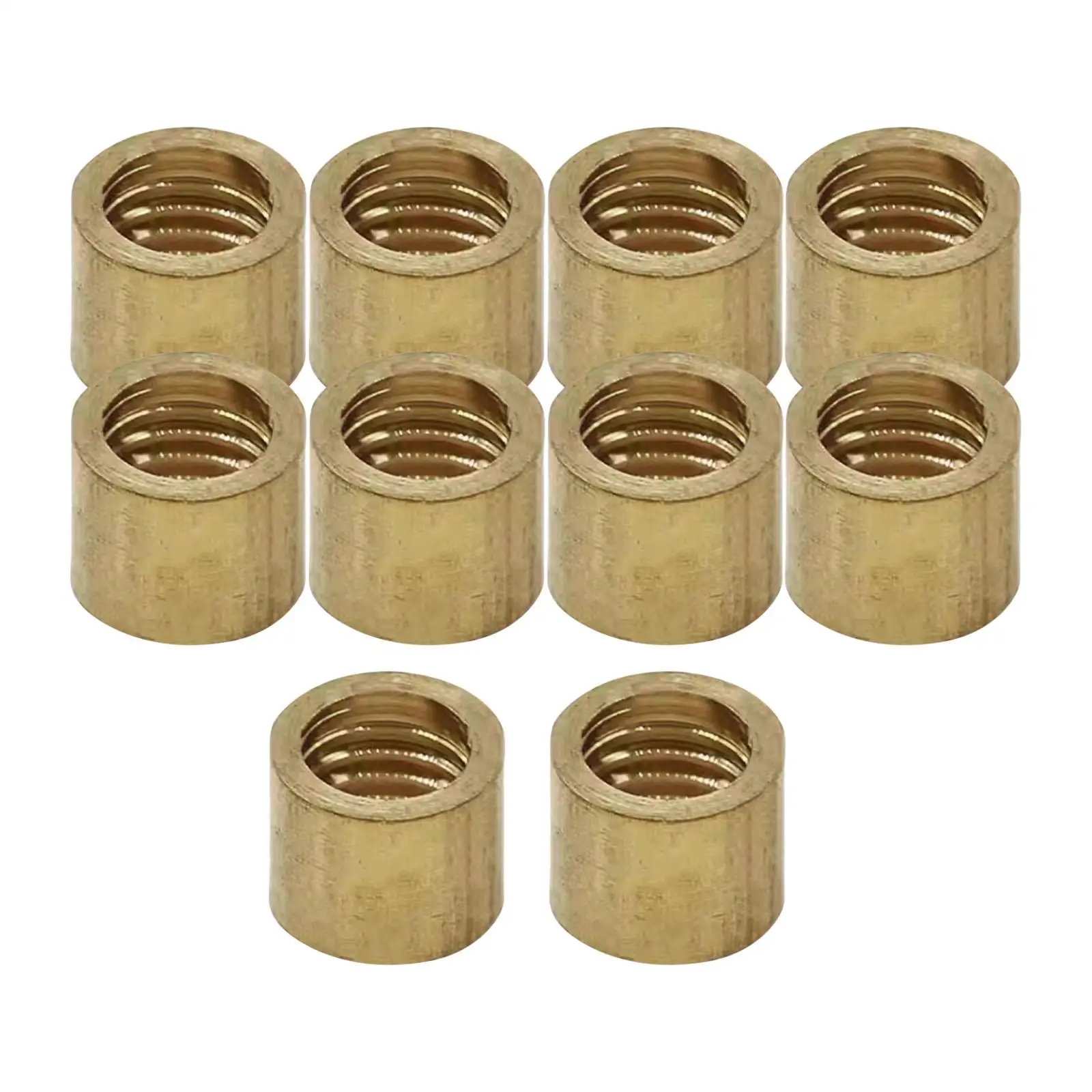 

4x 10 Pieces Billiard Cue Ferrules, Snooker Pool Cue Ferrules, Copper Billiard Cue Stick Ferrule for DIY Billiard Accessories