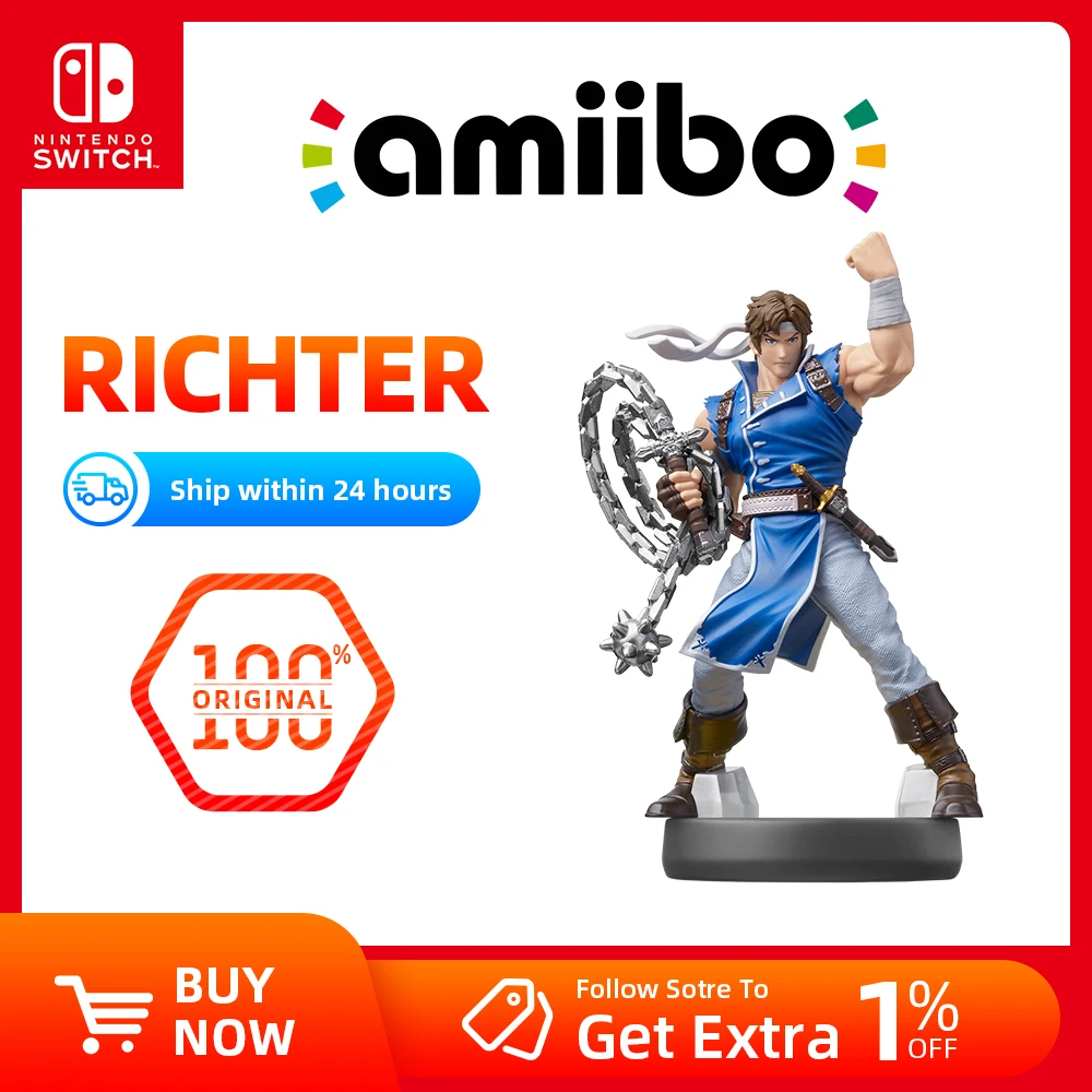 Nintendo Amiibo Figure - Richter- for Nintendo Switch Game Console Game Interaction Model