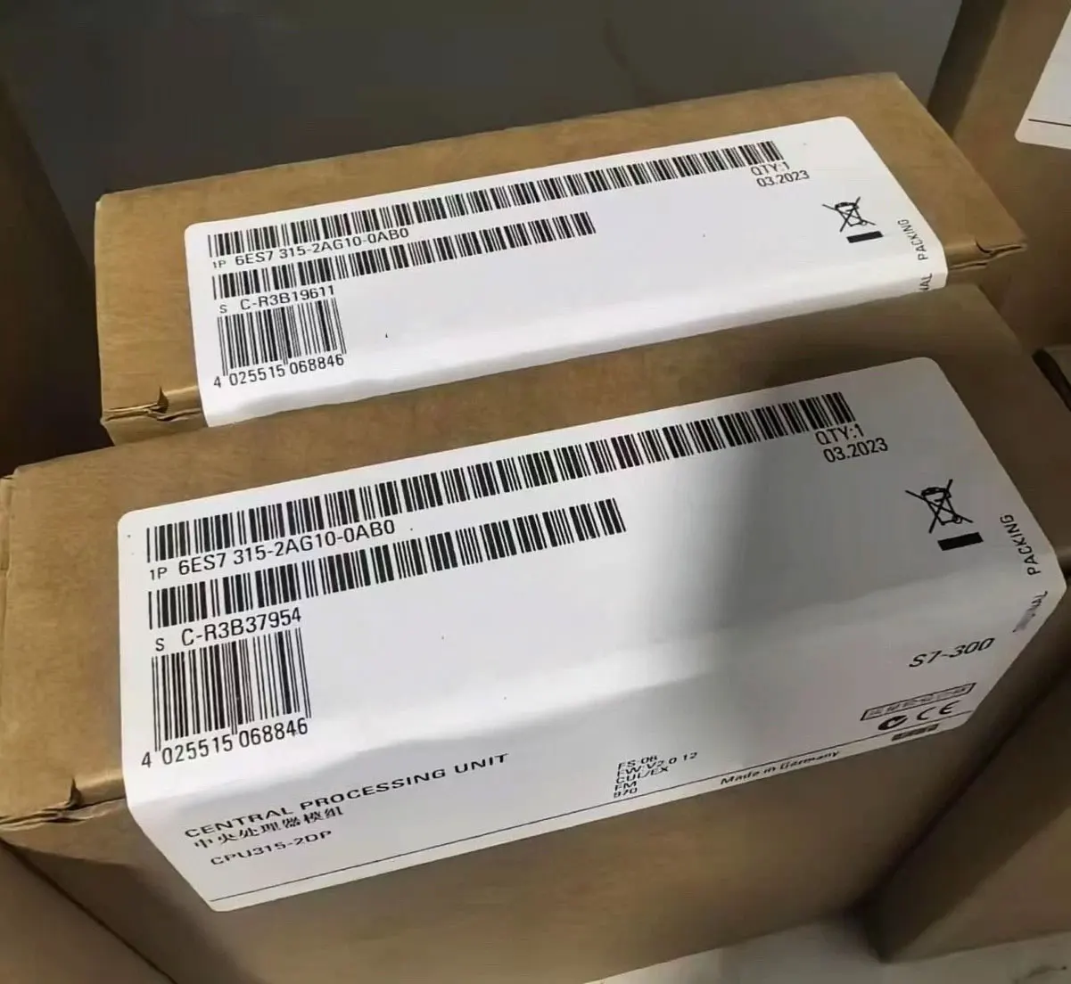 Brand New original 6ES7315-2AG10-0AB0 6ES7 315-2AG10-0AB0 Fast Delivery One-year warranty